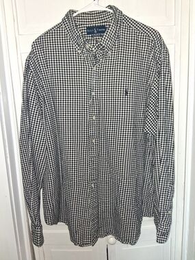 Polo by Ralph Lauren Black & White Gingham Button-Down Shirt